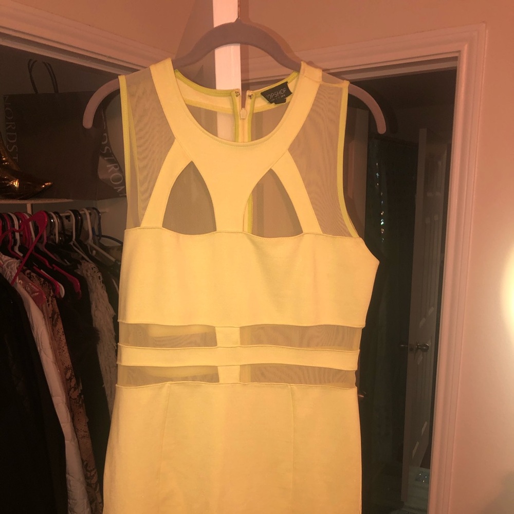 Topshop yellow dress